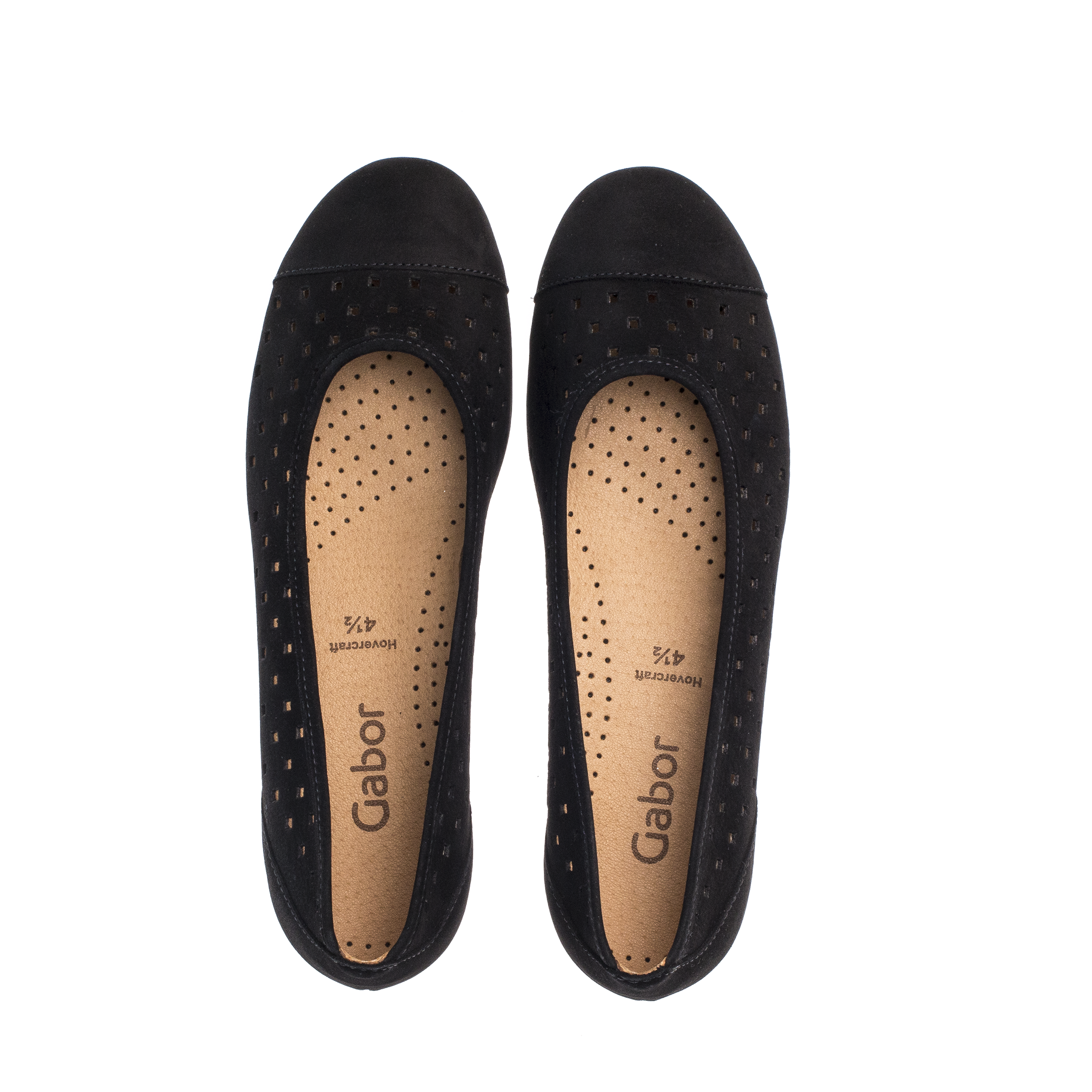 24.169 - CAP TOE PERFORATED BALLET FLAT