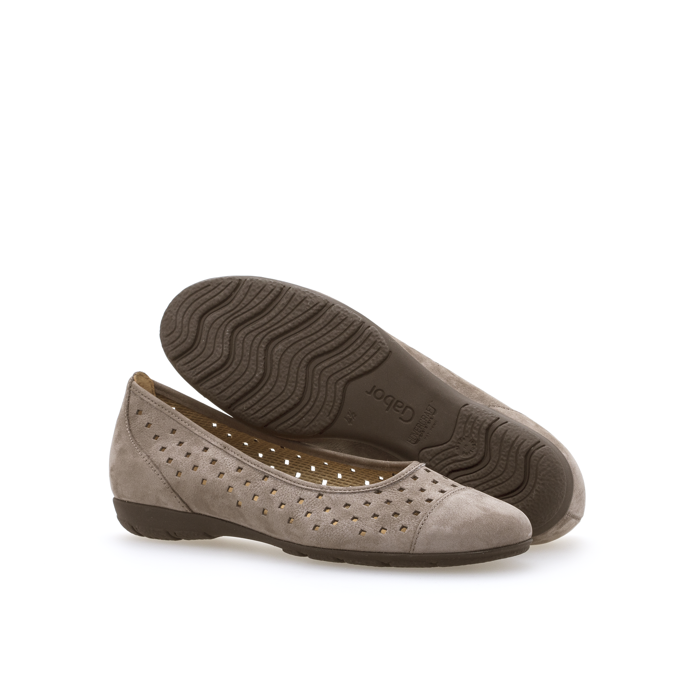 24.169 - CAP TOE PERFORATED BALLET FLAT