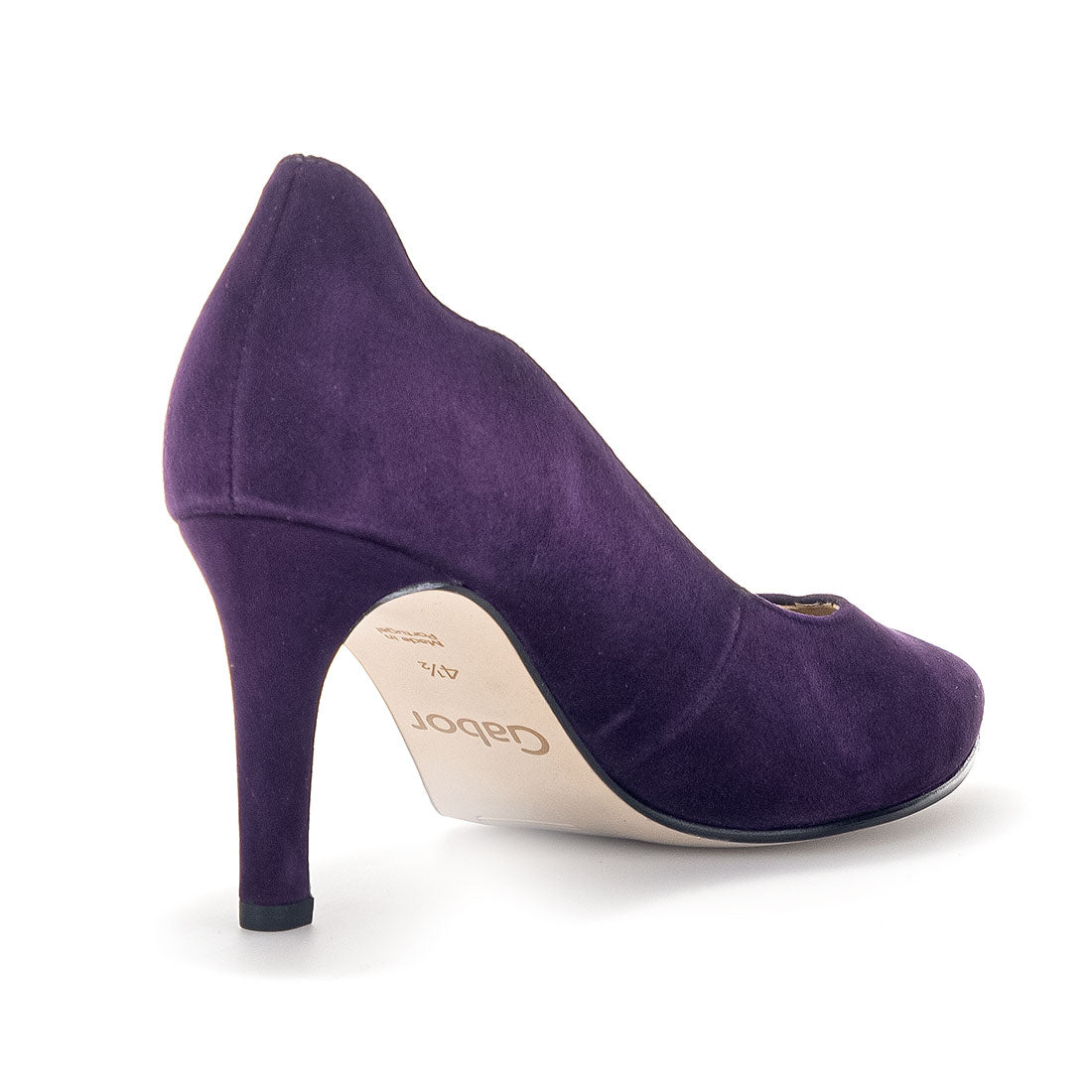 GABOR Purple suede pump with stiletto heel,