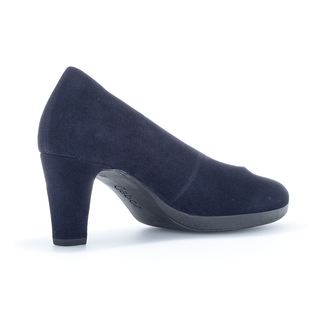 GABOR Dark blue suede with rubber platform,