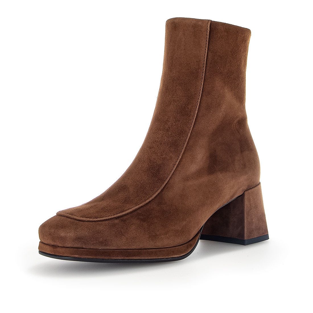 GABOR middle brown suede boot,
