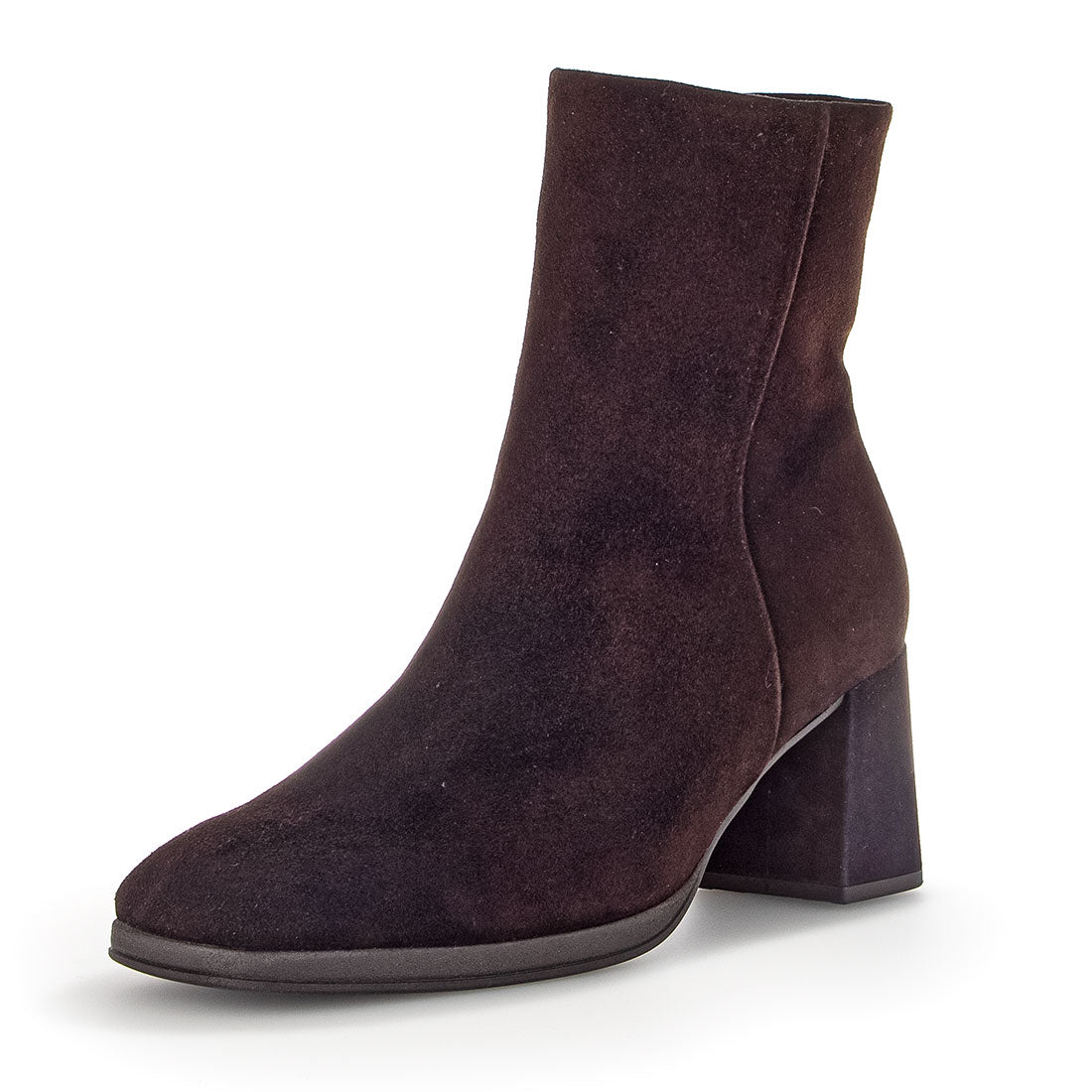 GABOR Chocolate brown suede boot,
