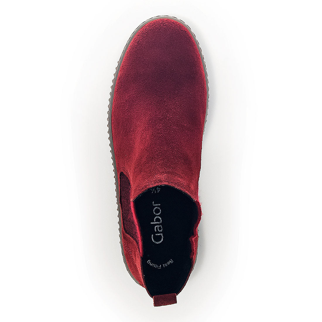 GABOR Dark red boot with rubber sole,