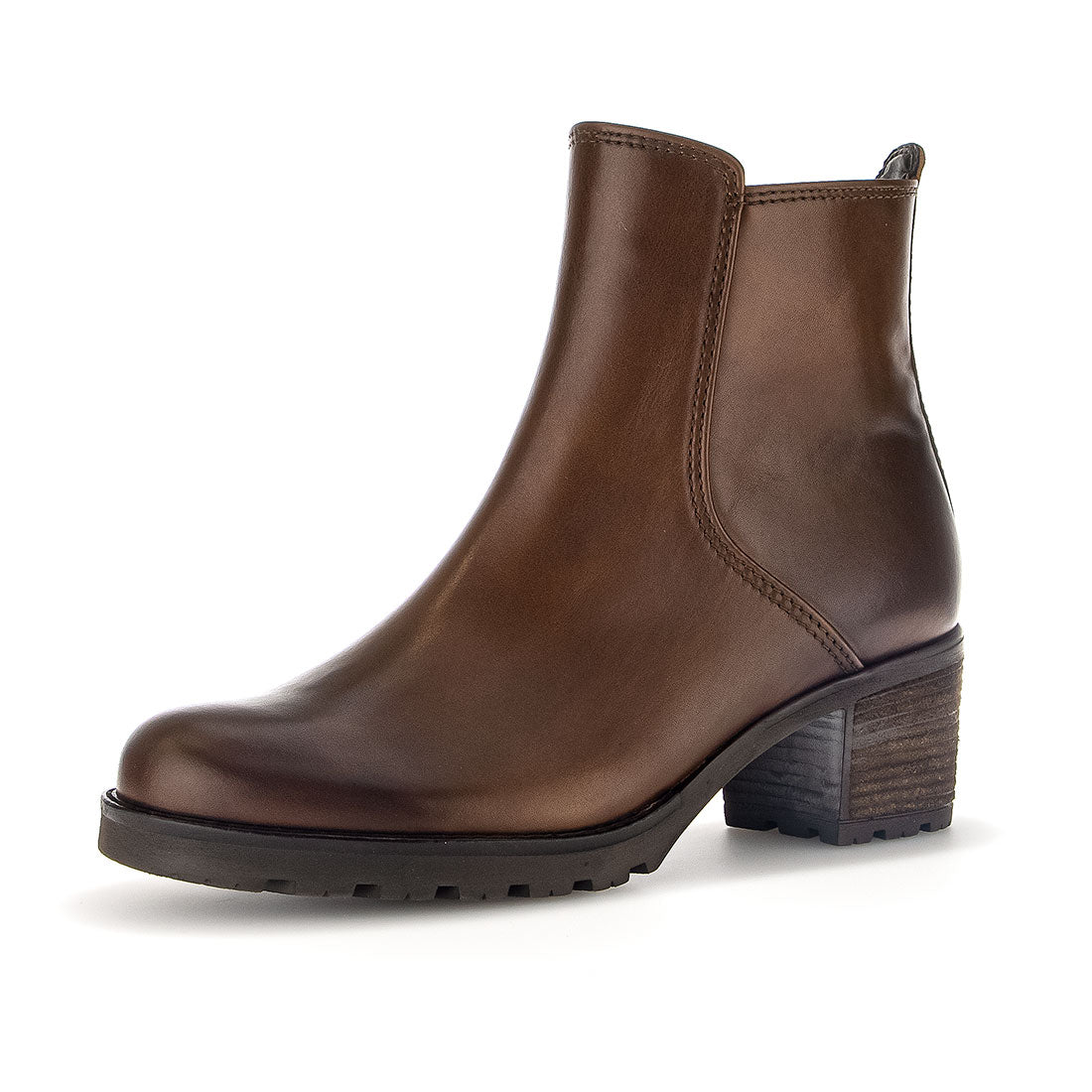 GABOR Sattel leather boot with 4.5 cm heel,