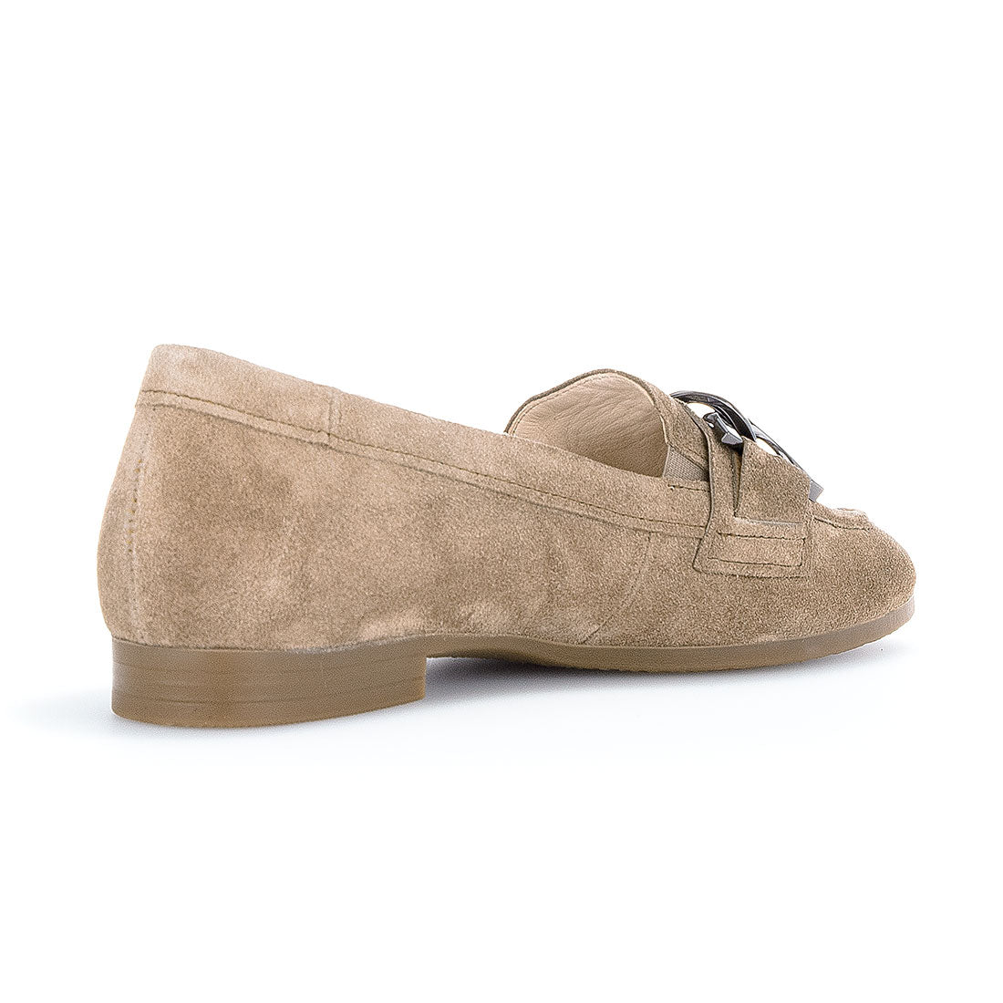 GABOR sand suede loafer with bit,