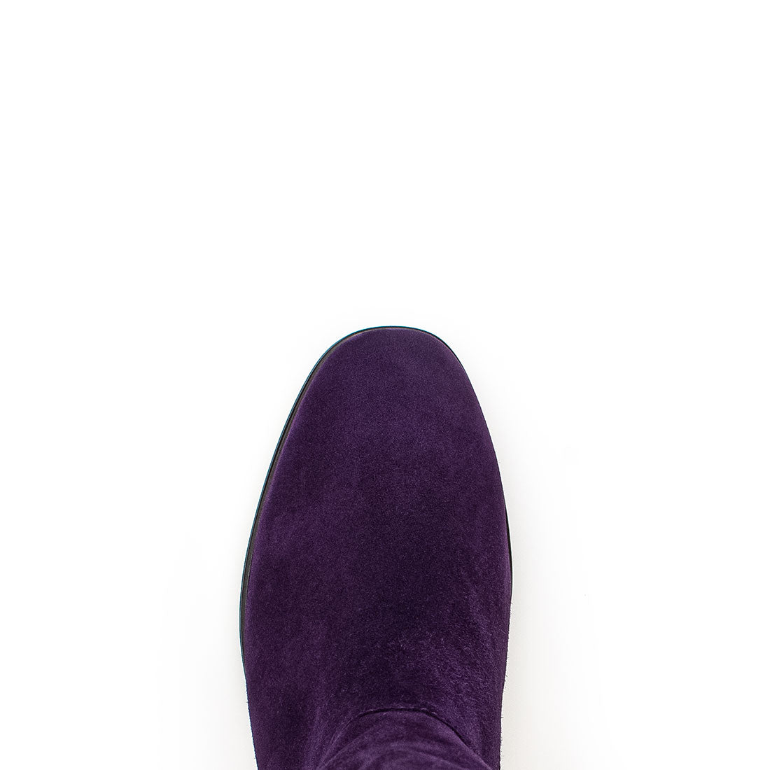 GABOR Purple long suede boot shaft M,