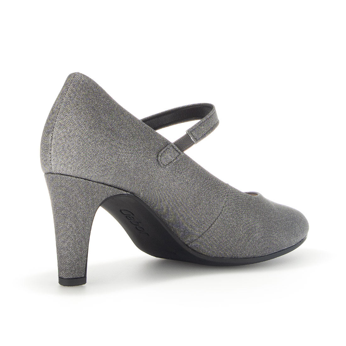 GABOR Gray glitter pump with stiletto heel,