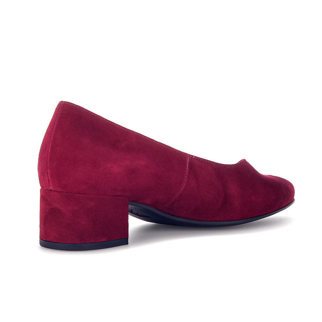 GABOR burgundy suede pump,