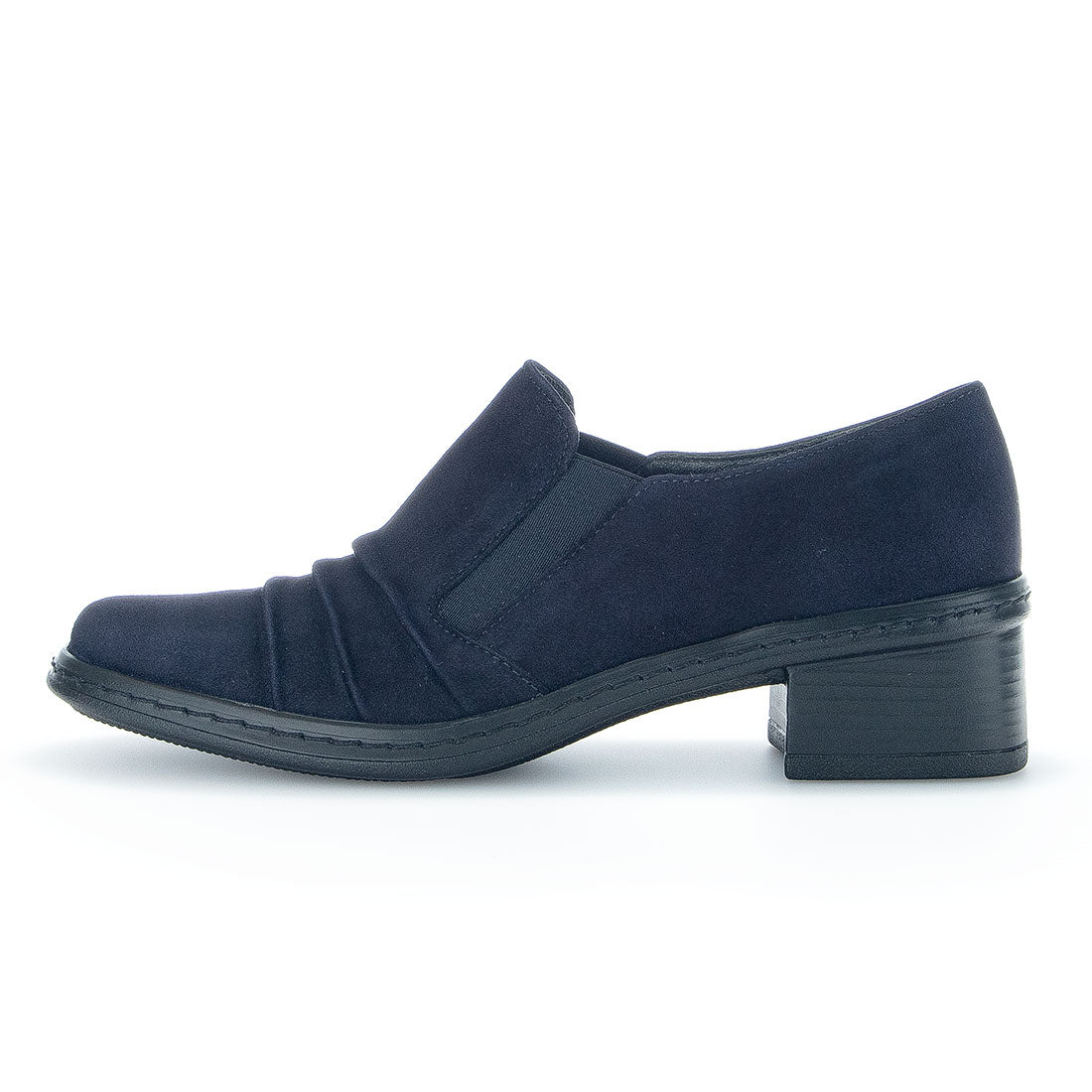 GABOR Blue suede plug in loafer,