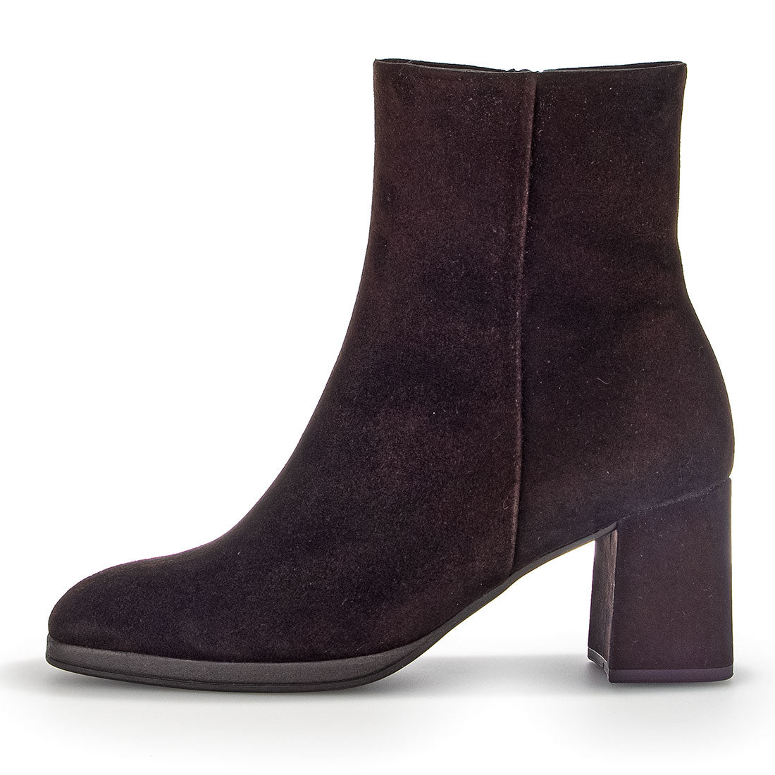 GABOR Chocolate brown suede boot,