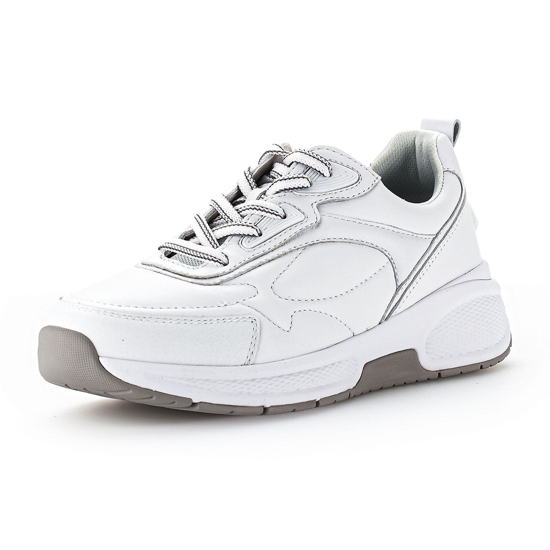 ROLLINGSOFT White leather sneaker with laces,