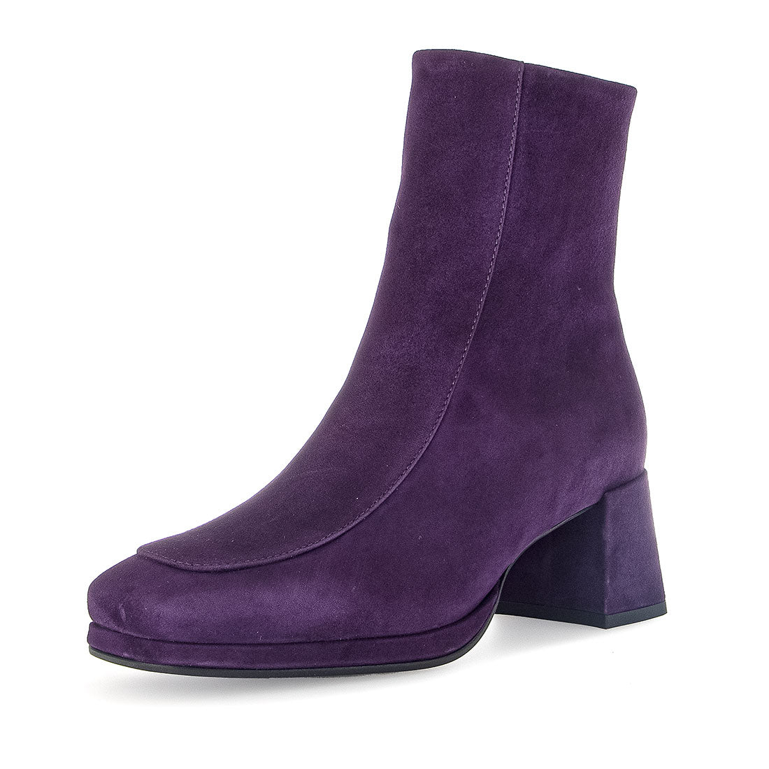 GABOR Purple suede short boot,