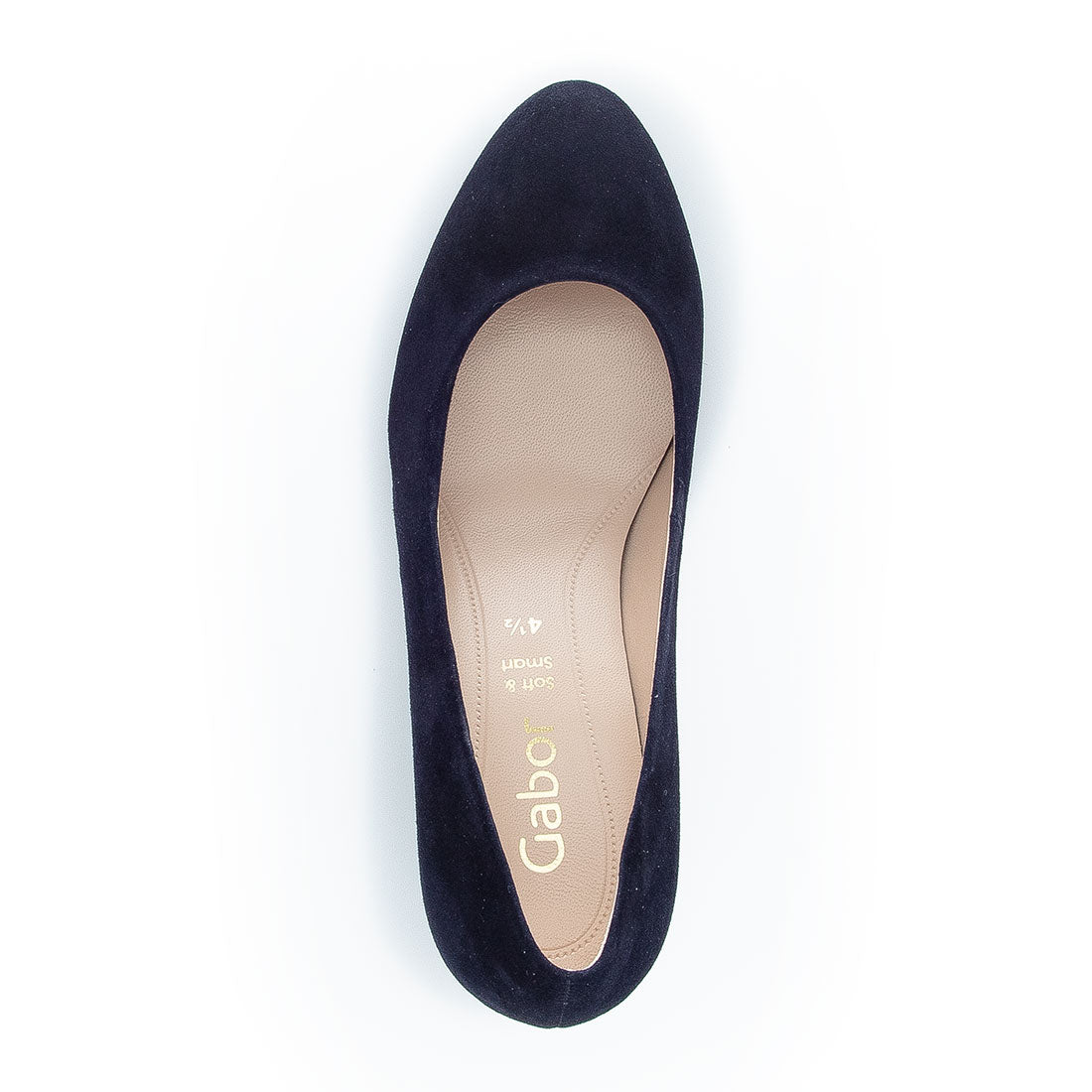 GABOR Dark blue suede with rubber platform,