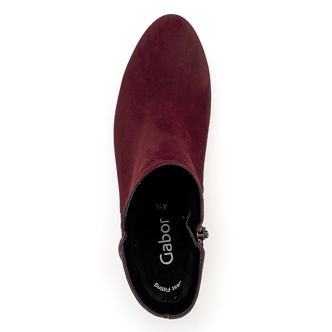 GABOR Bordeaux red suede boot,