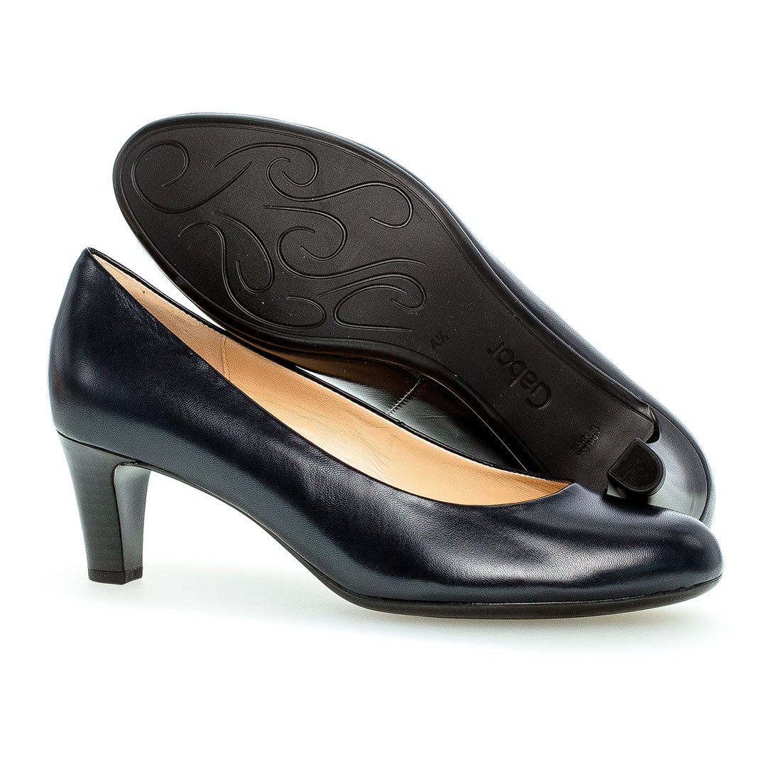GABOR Dark blue classic pump with 5cm heel,