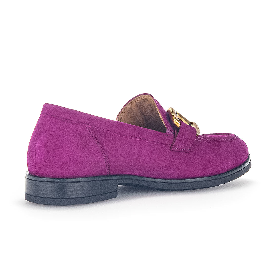 GABOR Cyclamen suede loafer gold bitsel,