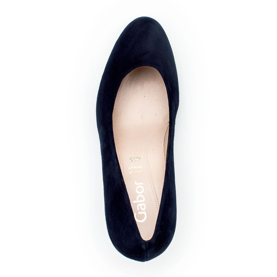 GABOR Dark blue suede with rubber platform,