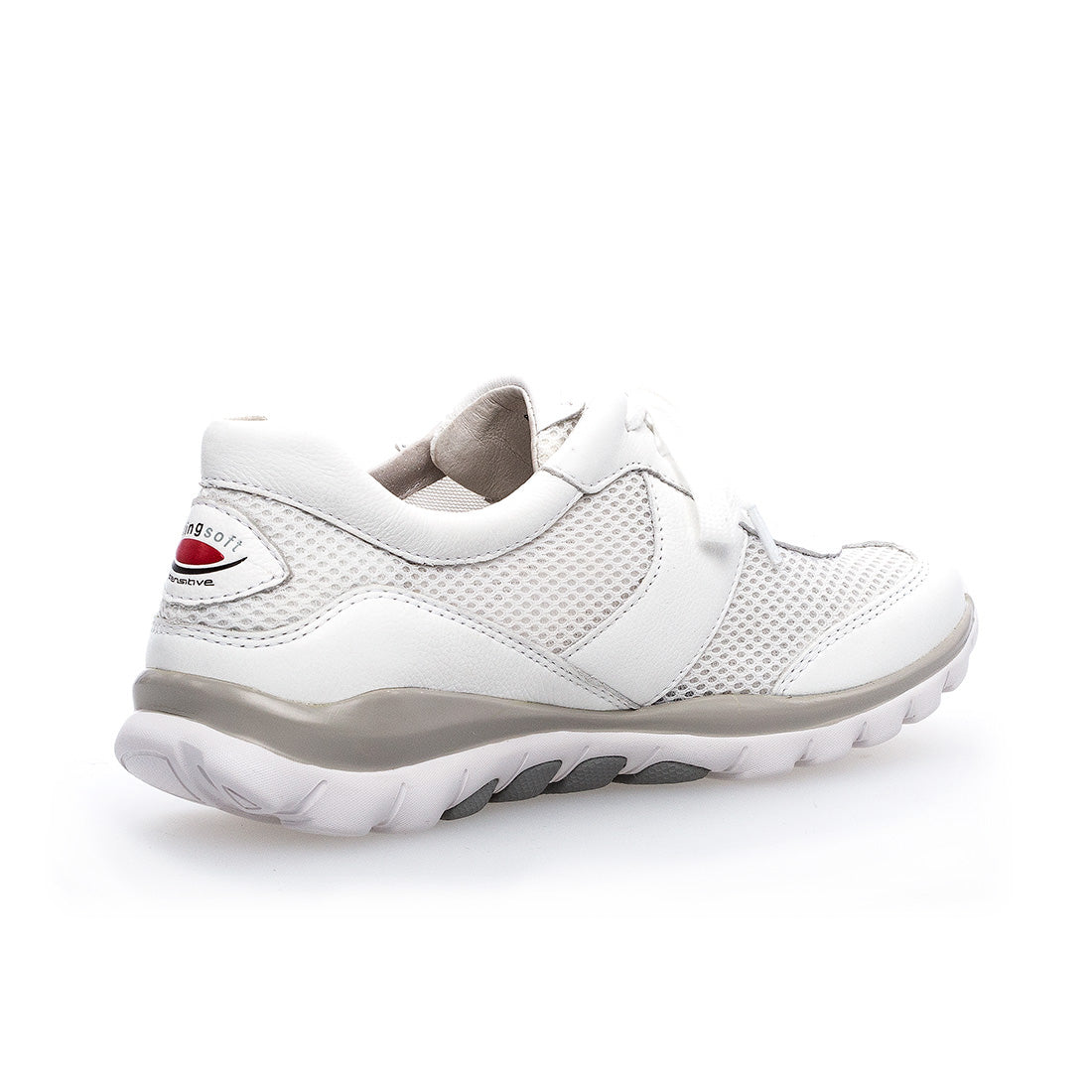 ROLLINGSOFT White leather sneaker with mesh/textile,