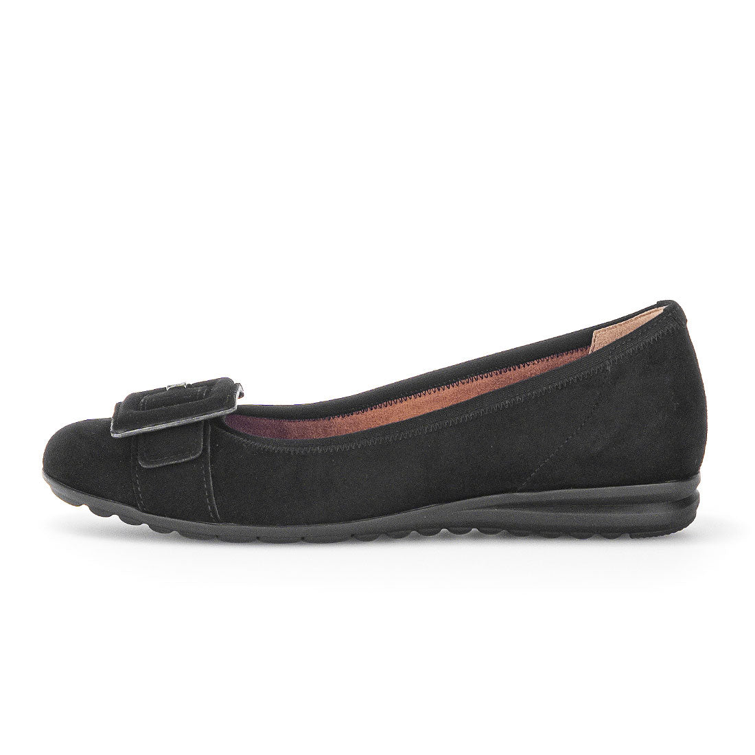 GABOR Black suede ballerina,
