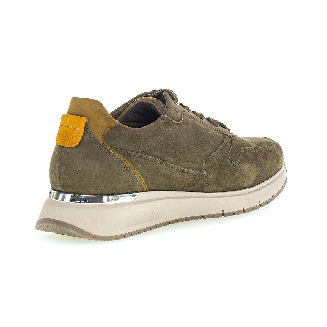 GABOR Dark green sneaker with laces width H,