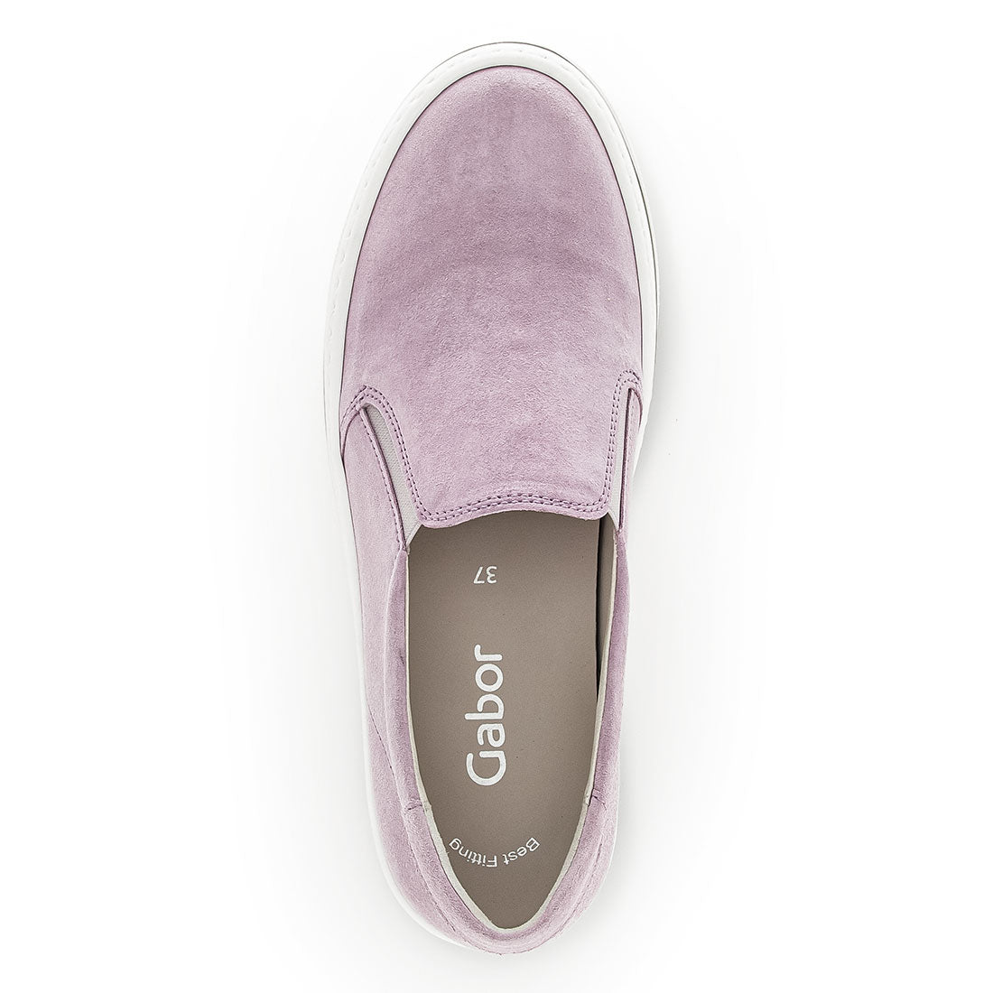 GABOR Light purple suede loafer,