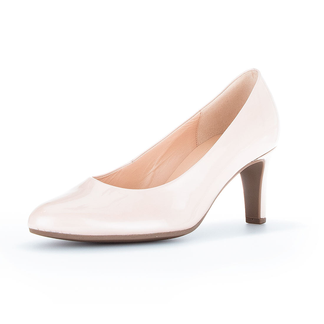 GABOR light mother-of-pearl lacquer pump,