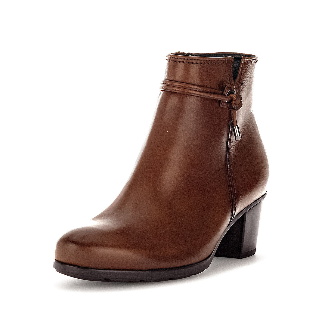 GABOR Sattel leather boot with decorative cord,