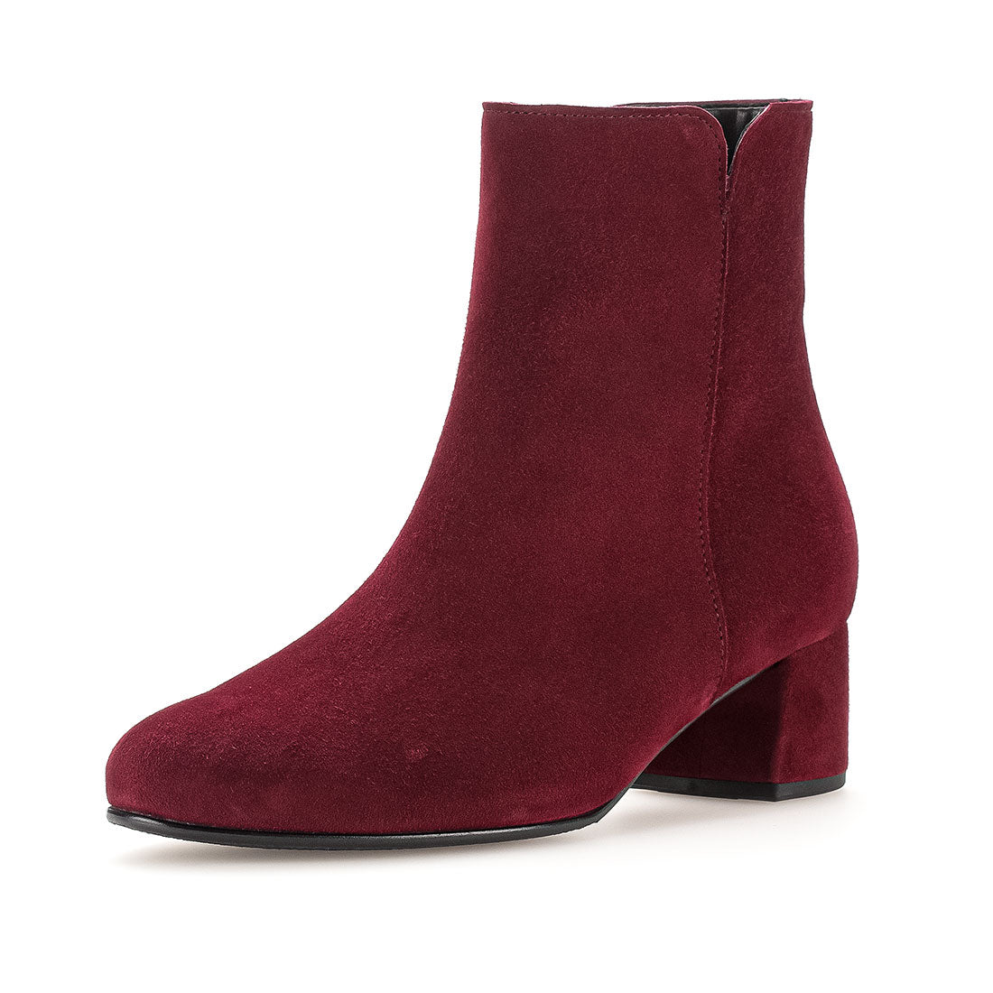 GABOR Bordeaux red suede boot,