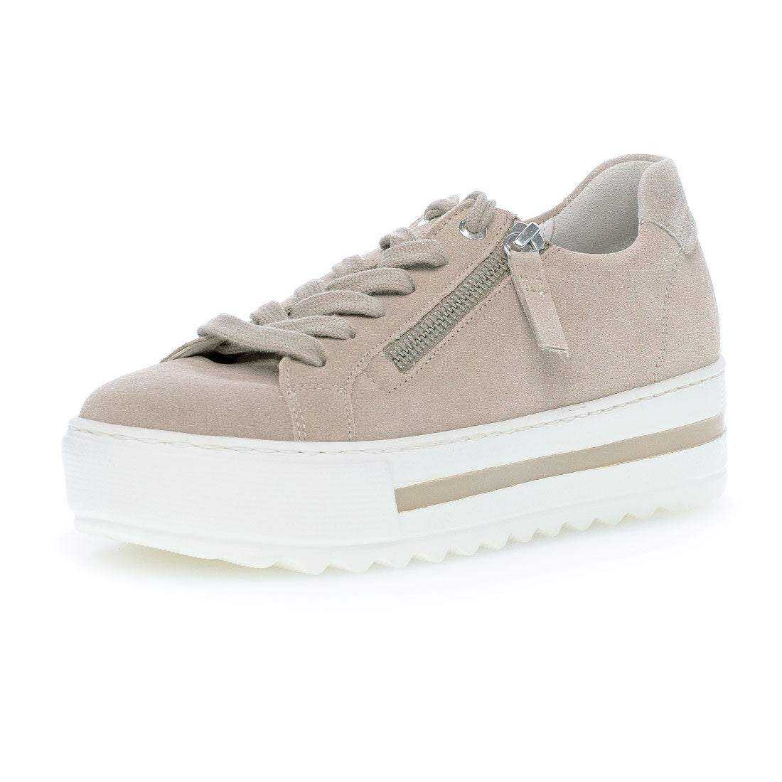 GABOR Sand suede sneaker,