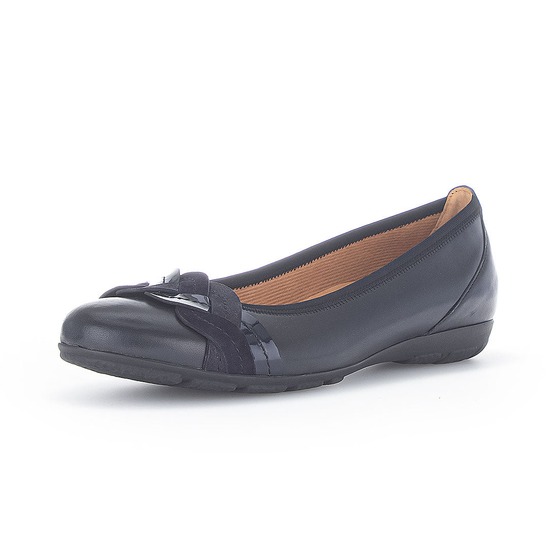 GABOR Blue leather ballerina,