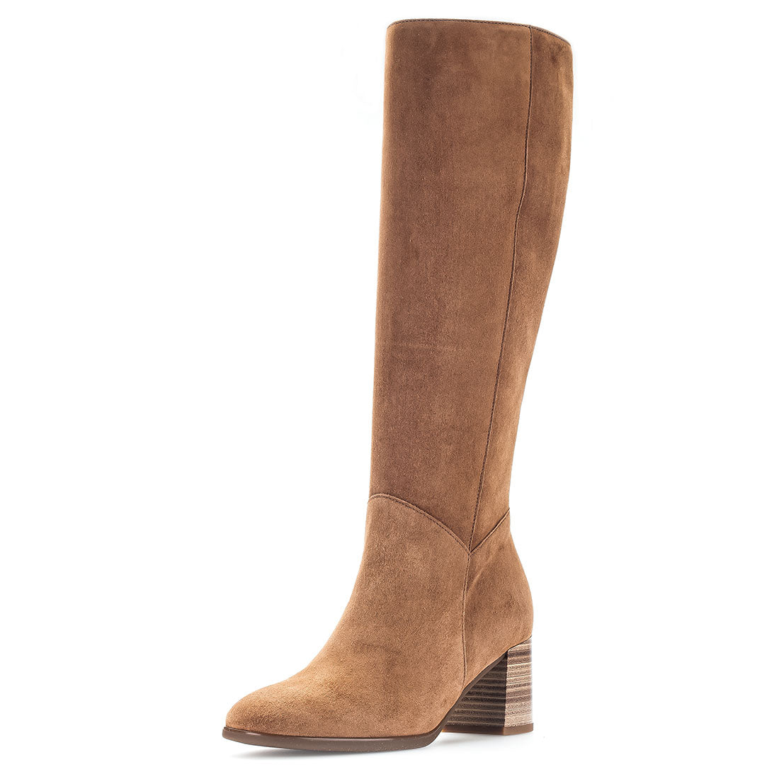 GABOR Camel long suede boot shaft M,