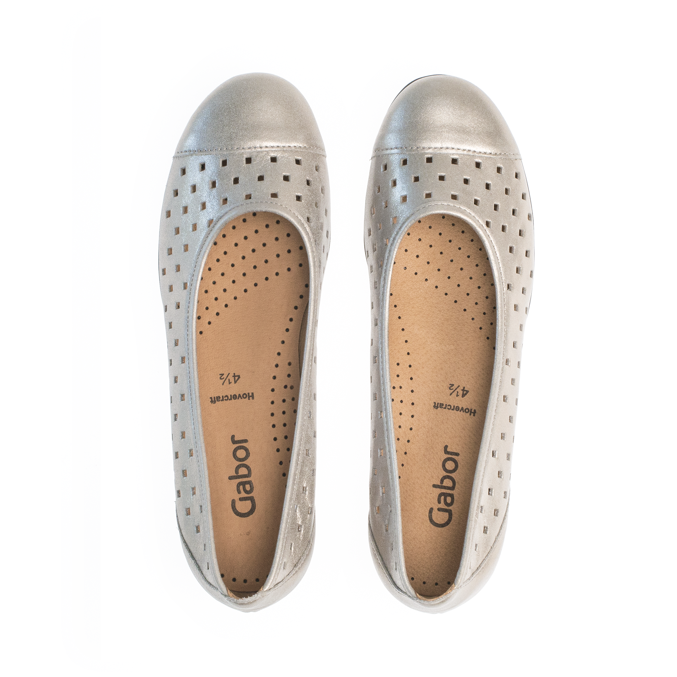 24.169 - CAP TOE PERFORATED BALLET FLAT