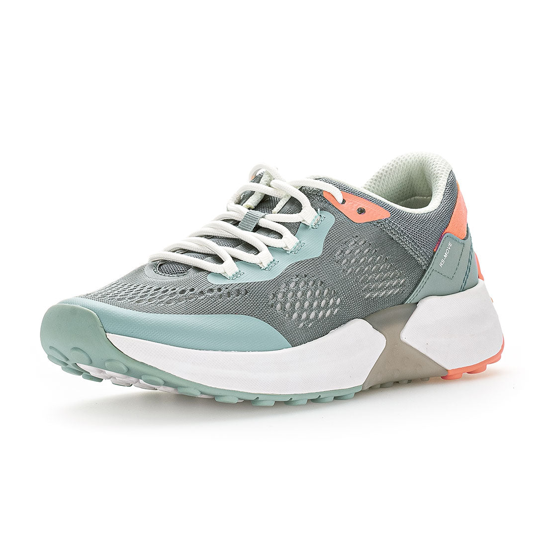 ROLLINGSOFT mint/coral textile sneaker (vegan),