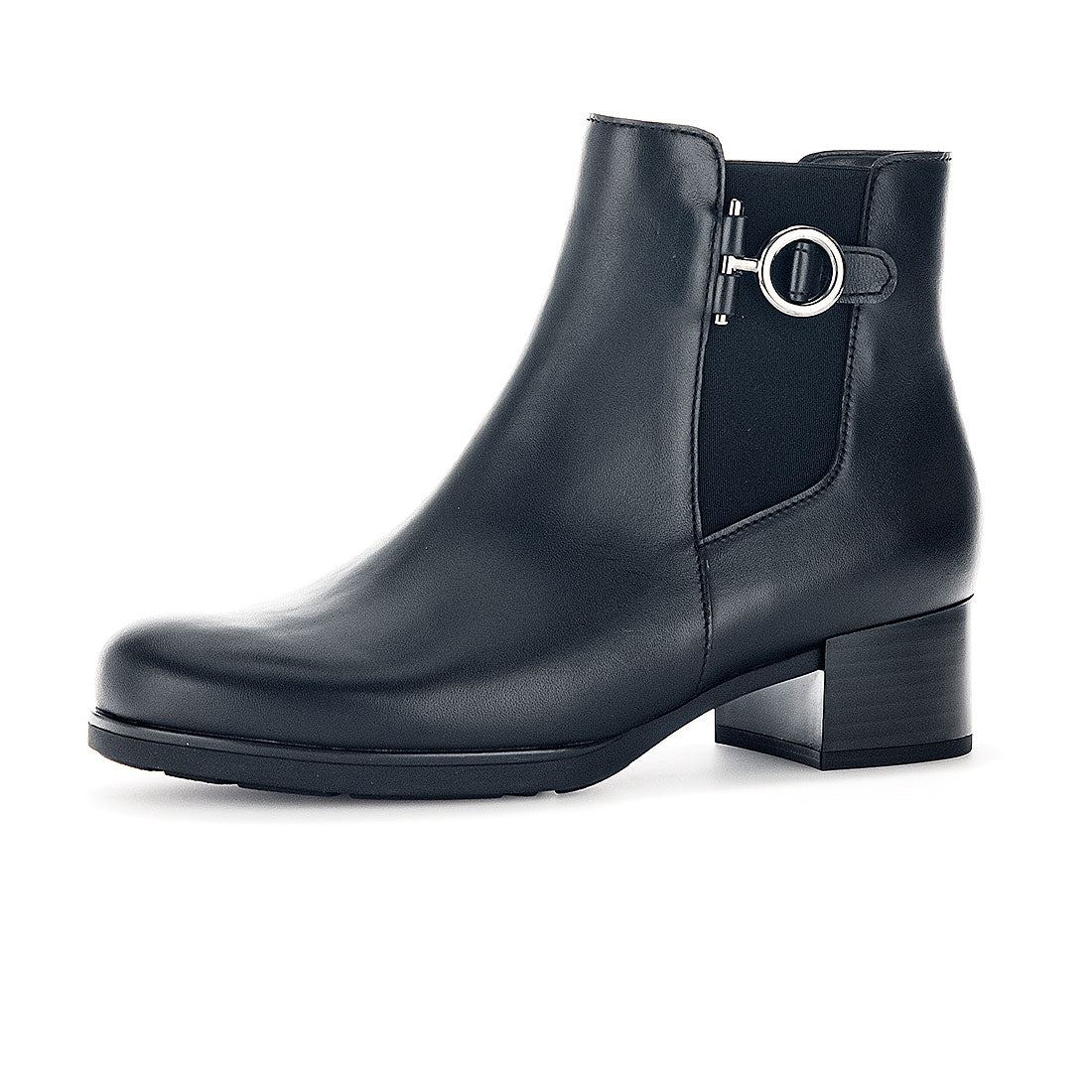 GABOR Black leather boot,