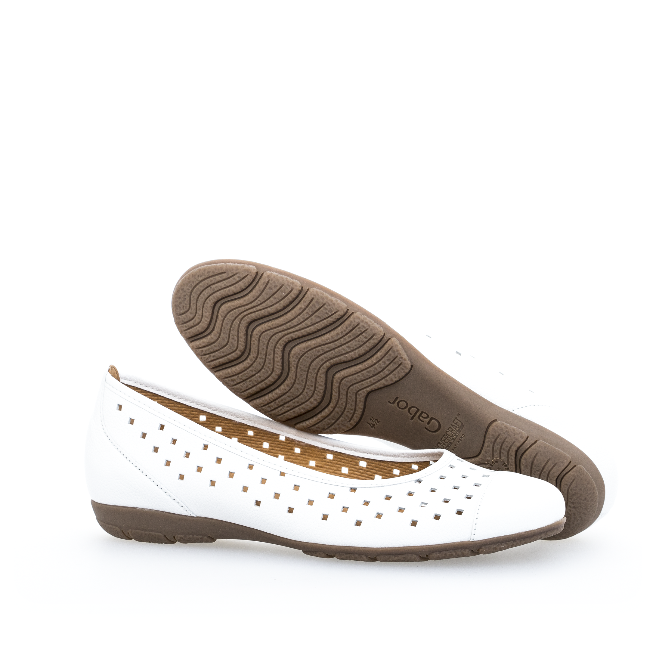 24.169 - CAP TOE PERFORATED BALLET FLAT