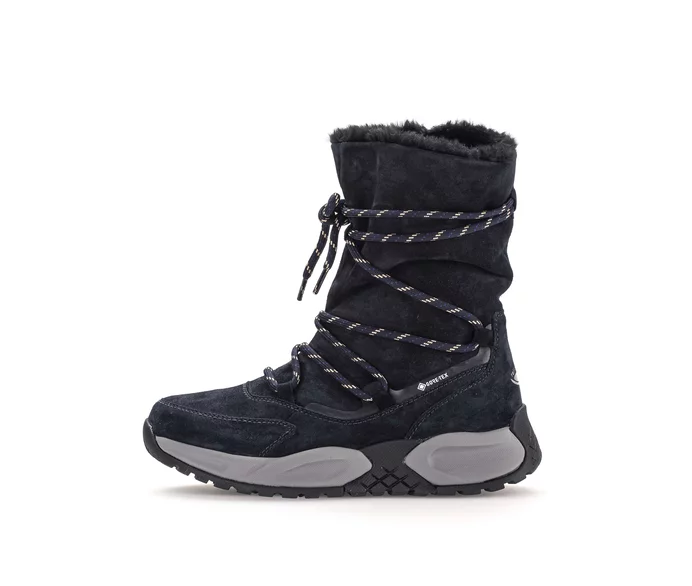 Winterstiefelette blau