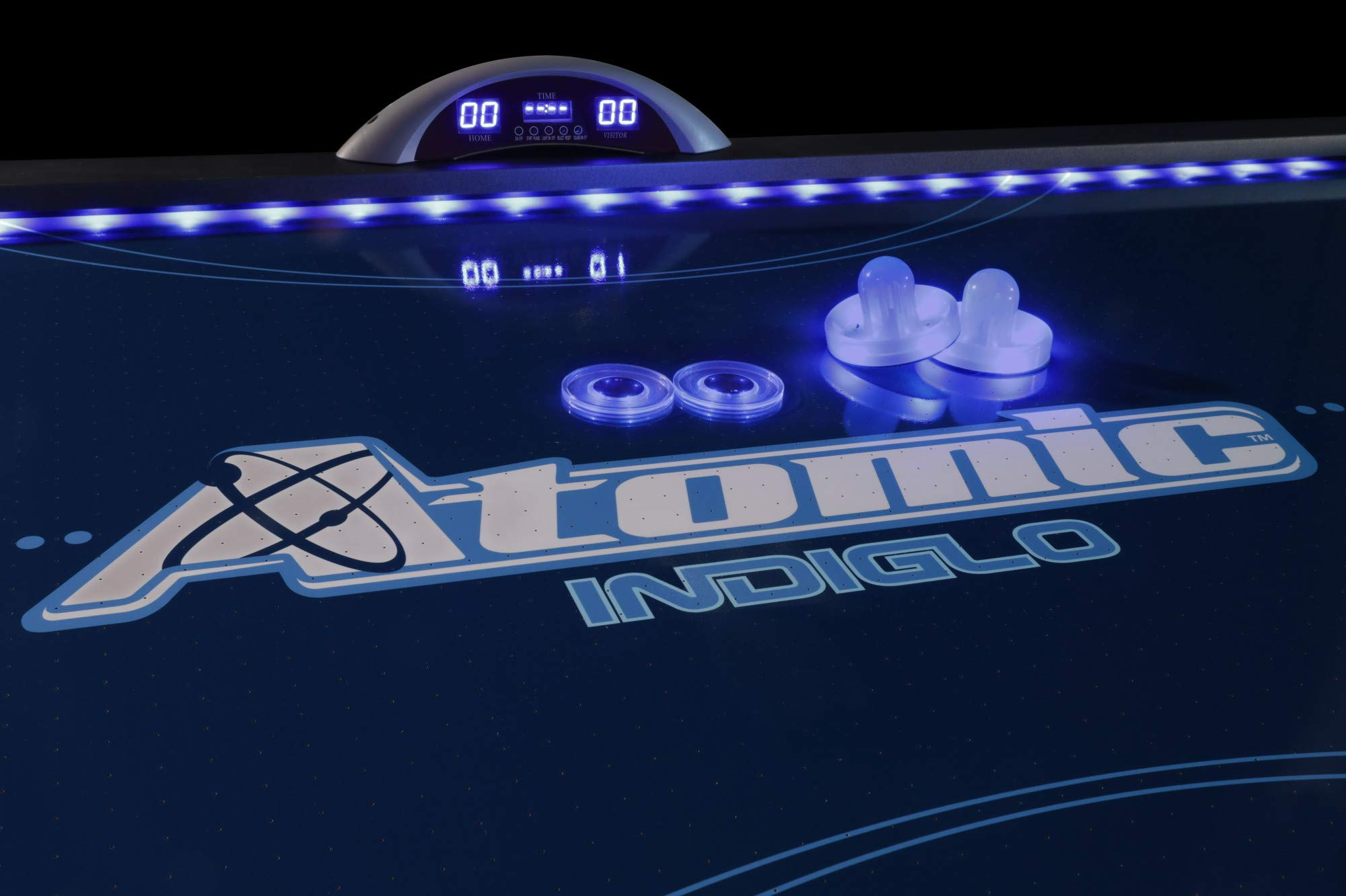 【Sports&Outdoors】7.5 ft LED Light UP Arcade Air Powered Hockey Tables