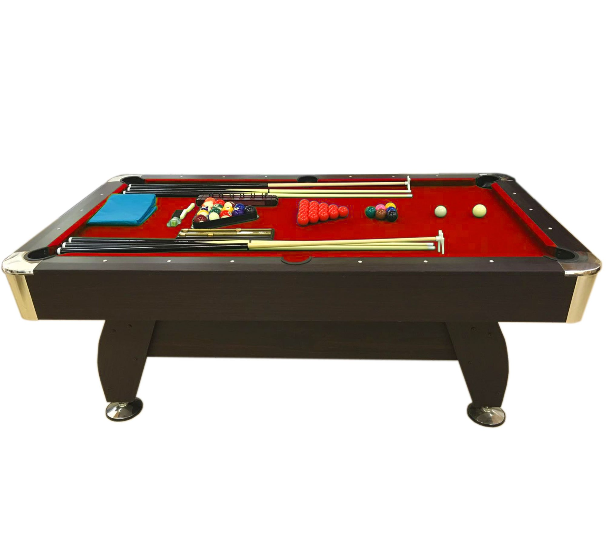 【Sports&Outdoors】7' Feet Billiard Pool Table Snooker Full Set