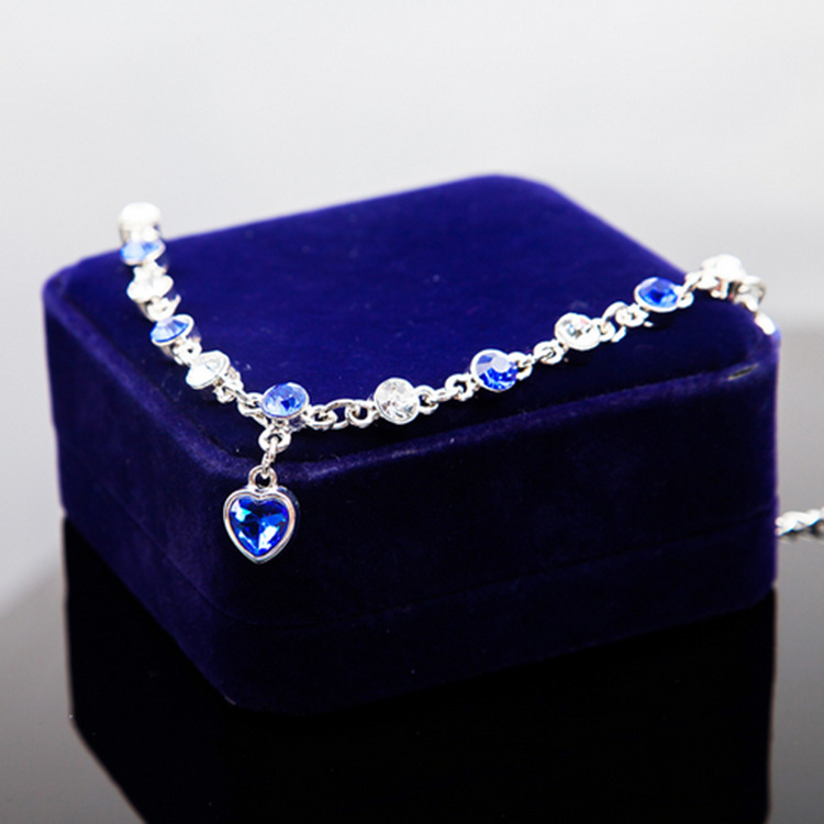 Women's Heart of the Ocean Bracelet Set with