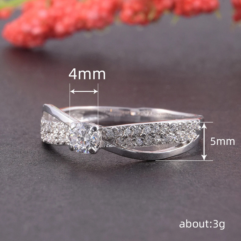 Versatile design, high-end light luxury temperament, couple ring