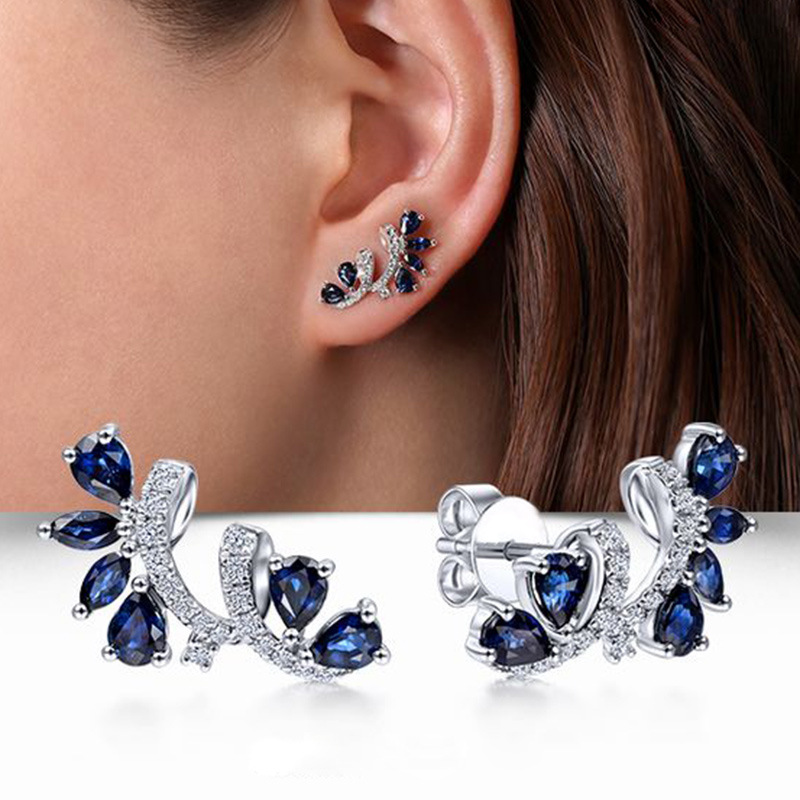 High end and niche design flower vine earrings