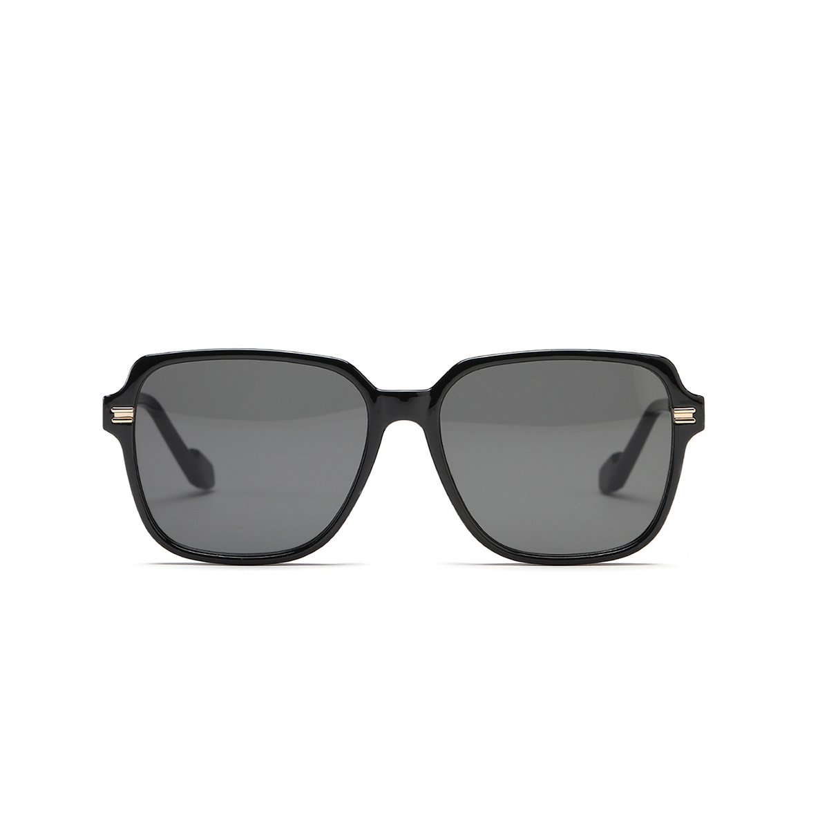Square large frame personalized minimalist light colored lenses