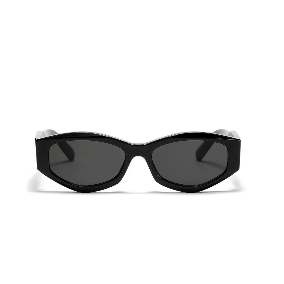 Polygonal Cat Eye Tortoise Retro Glasses