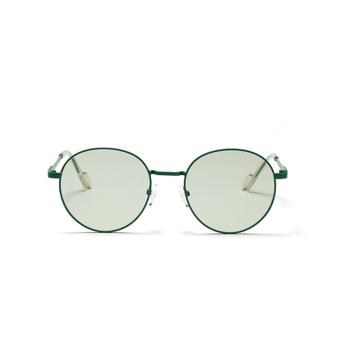 Round glasses with new metal retro color
