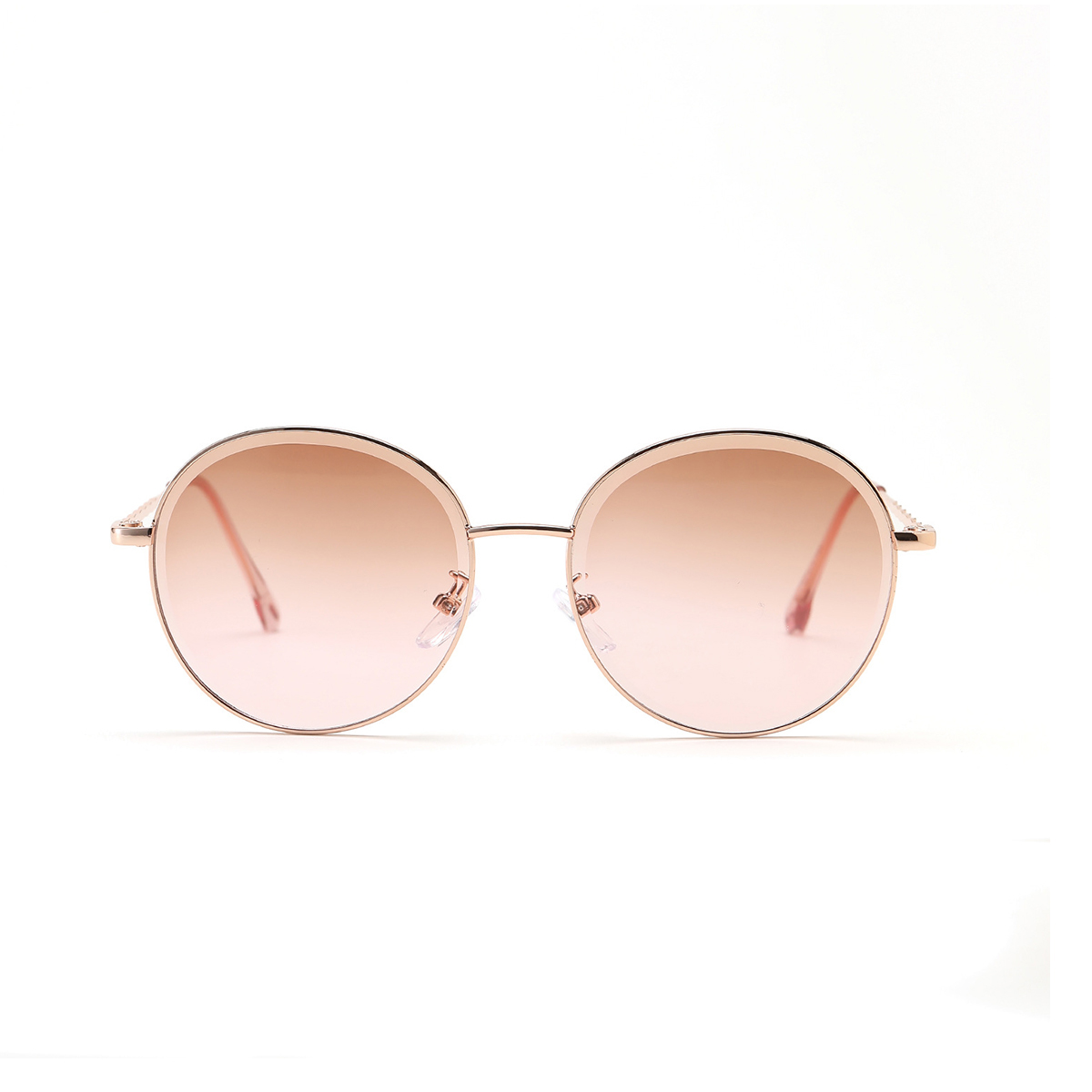 European and American colored metal circular diamond cut glasses