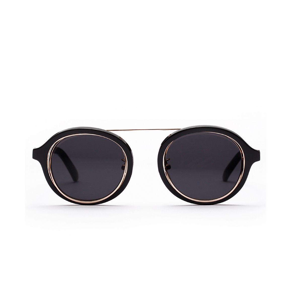 Circular artistic retro transparent colored glasses