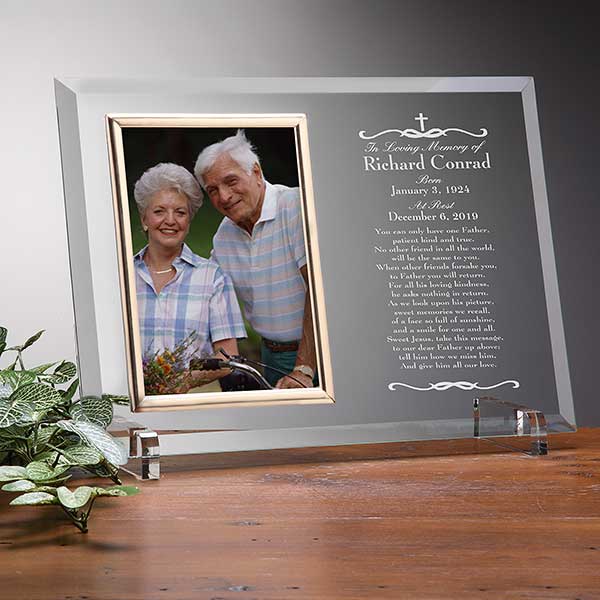 We Shall Meet Again Engraved Glass Memorial Frames