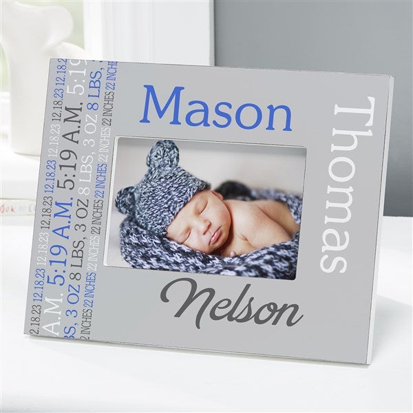 Darling Baby Boy Personalized Picture Frame-4×6 Tabletop