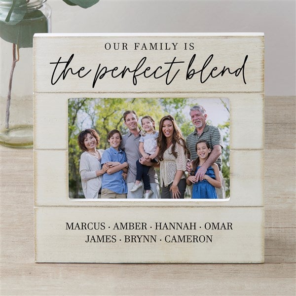 The Perfect Blend Personalized Shiplap Frame- 4×6 Horizontal