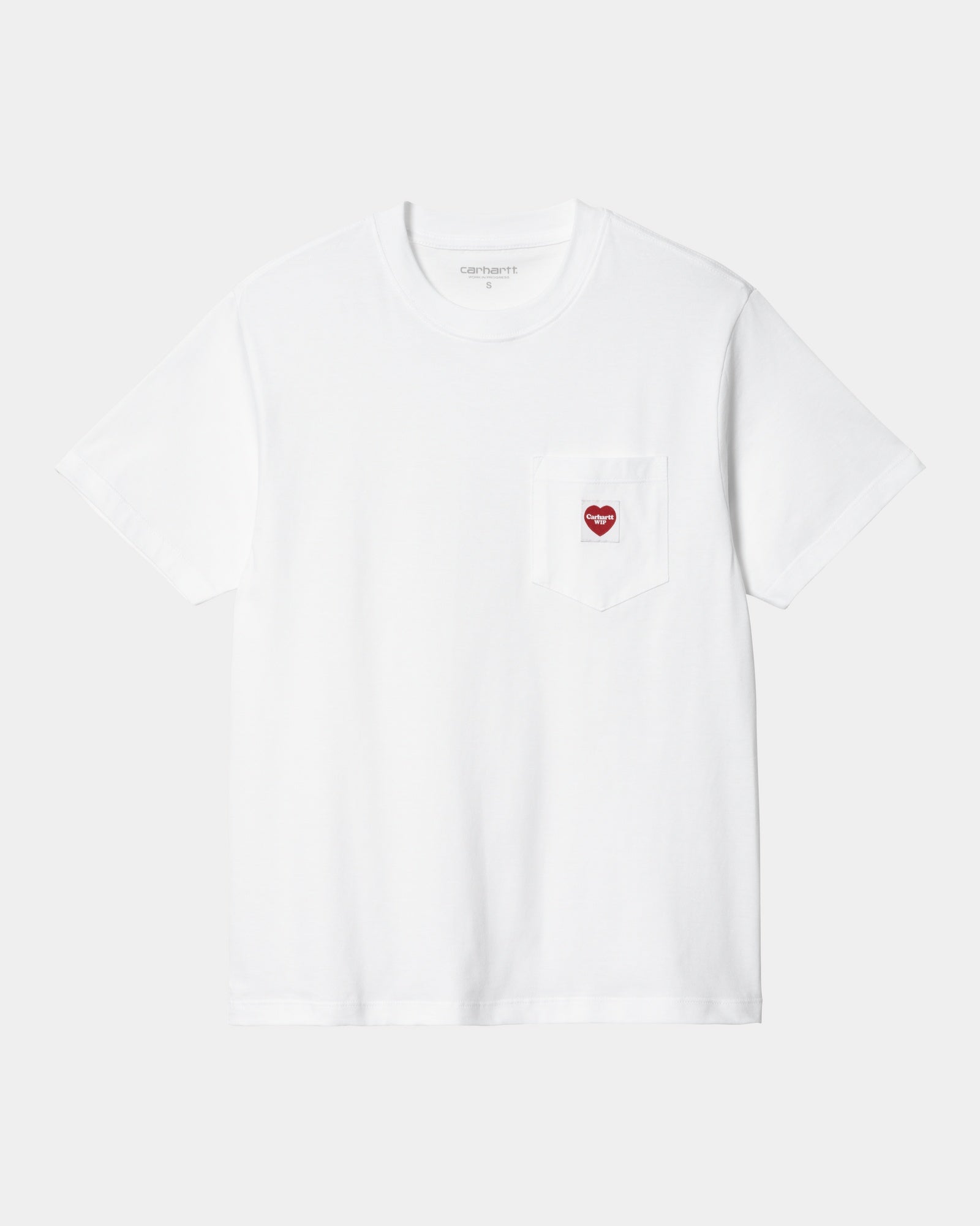 Women's Pocket Heart  T-Shirt White